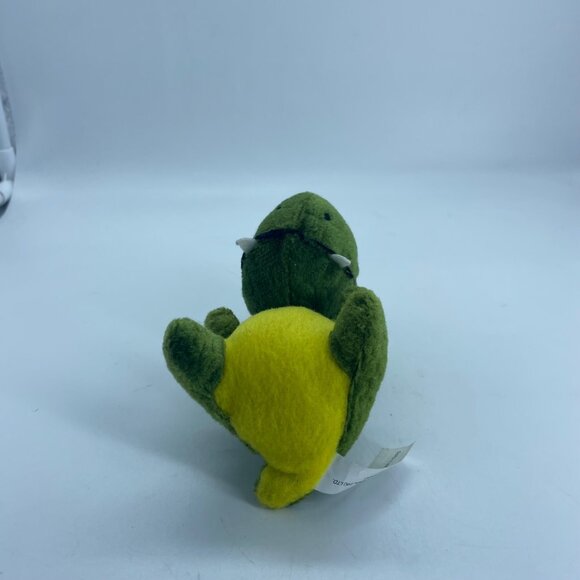 Green Baby Dinosaur T-Rex Tyrannosaurus Rex Plush Stuffed Animal Tom's Toy - Picture 7 of 8